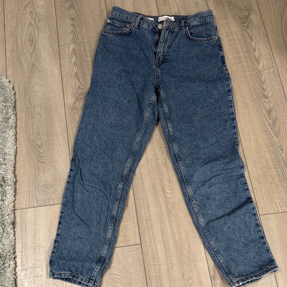 Mango Women's Straight Leg Blue Jeans - Picture 1 of 3